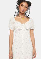 Tea Time Floral Mini Dress