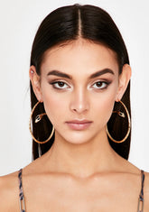 Snake Attack Hoop Earrings