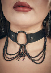 Arachnophobia Chain O-Ring Choker