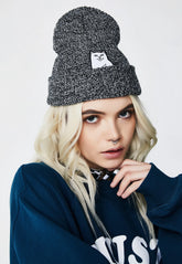 Peppered Lord Nermal Ribbed Beanie