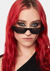 Noir Purrin' For You Cat Eye Sunglasses