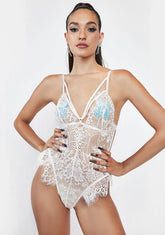 Caught In A Feeling Lace Teddy