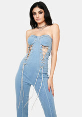 Echo In Here Denim Jumpsuit