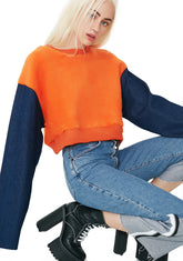 Double Crosser Cropped Sweatshirt