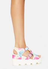 Tie Dye Outer Space Vibes Sandals