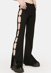 Open Ring Flared Pants