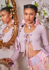 Royal Heating Up Tie Front Cardigan