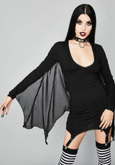 Twilight Take Off Bat Wing Dress