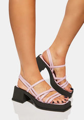 Mauve Hennie Platform Sandals