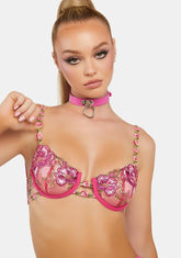 Coralie Floral Embroidered Bra