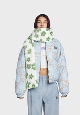 Sage In Due Time Floral Scarf