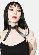Noir Hopeful Future Bow Choker