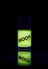 Neon Yellow UV Glitter Nail Varnish