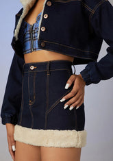Attention Seeker Denim Mini Skirt