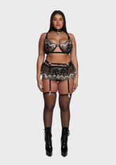 Plus Blossomed Soul Lingerie Set