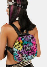 Rainbow Cheetah Hydration Backpack