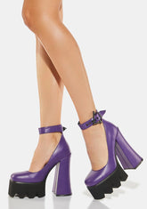 Turn Your Back Chunky Platform Heels