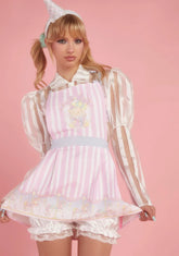 Off To The Races Pinafore Dress