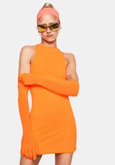 Sun Kissed Mini Dress And Gloves Set