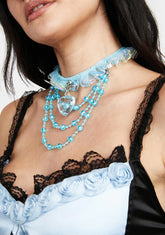 Crystal Clear Beaded Choker