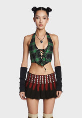Emerald Love Spiral Corset Top