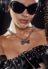 Dog Bone Ball Chain Necklace
