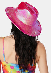 Magenta Wild Heart Holographic Cowboy Hat