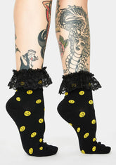 I'm Cheesin' Ruffle Socks