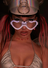 Party Rockers Light Up Heart Glasses