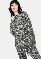 Spring Leopard Diana Crewneck Sweatshirt