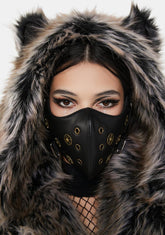 Keeping Time Vegan Leather Mask