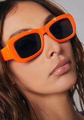 Kitten Orange Cat Eye Sunglasses
