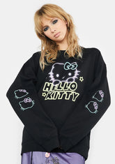 Hello Kitty Neon Crewneck Sweatshirt