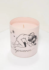 Pink Capricorn Zodiac Massage Candle