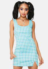 Park Sunshine Gingham Mini Dress