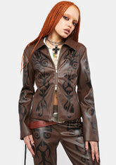 Into The Woods Vegan Leather Jacket