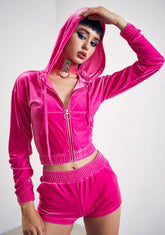 Sweet Arrangements Velour Hoodie