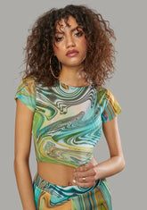 Hypnotic Habits Mesh Baby Tee