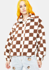 Next Move Sherpa Checkered Jacket