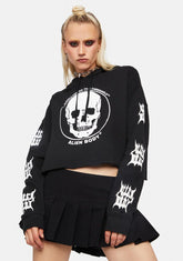 Techniskull Crop Hoodie