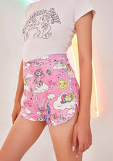 Divine Skies High Waisted Shorts