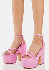 Pink Jicole Platform Heels