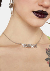 Truth About Taurus Rhinestone Necklace