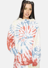 Apricot Swirl Tie Dye Sweatshirt