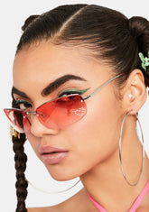 Red Nelly Rhinestone Sunglasses