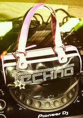 Techno Snob Patent Handbag