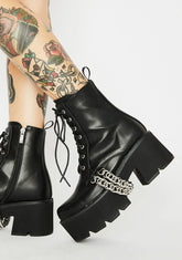 Trapped Platform Boots