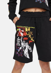 X Playdude Demon Be Gone Sweatshorts