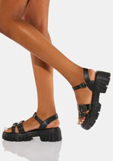 Late For The Course Gladiator Sandals