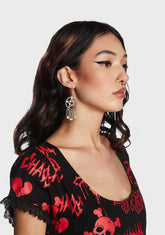 Twisted Rush Drop Earrings